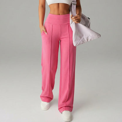 ⌛ Nur noch 3 Tage – 49% auf alles! ⏰ 50.000+ VERKAUFT!💕 Damen-Unifarbene Weite Straight-Leg-Hose