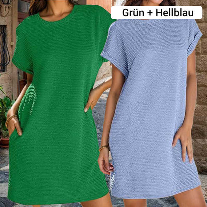 Locker geschnittenes Damenkleid mit Taschen