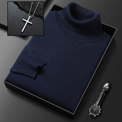 🧶 50% RABATT HEISSER VERKÄUF! ✨ Premium Kaschmirpulli Herren Einfarbig - Weiches Wohlfühlgarn mit Moderner Passform für Business & Freizeit 👔🎯
