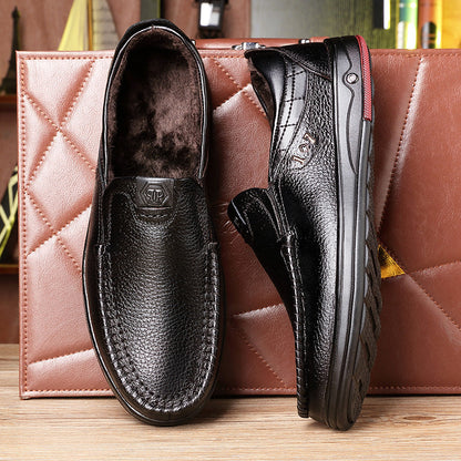 🔥Kostenlose Lieferung – DRESSYE Herren-Loafer aus echtem Leder mit weicher Innensohle. Lässige Business-Slip-On-Loafer