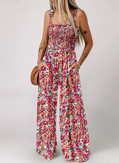 🏖️LAST DAY SALE: ONLY 21.99€!!🌼Women’s Casual Print Sleeveless Overalls Jumpsuits