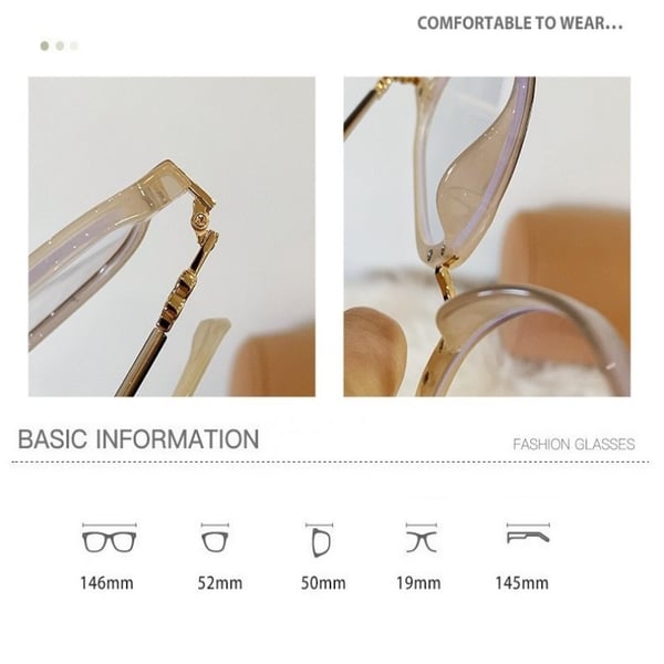 Neue quadratische Lünette junge Mode Presbyopie Brille