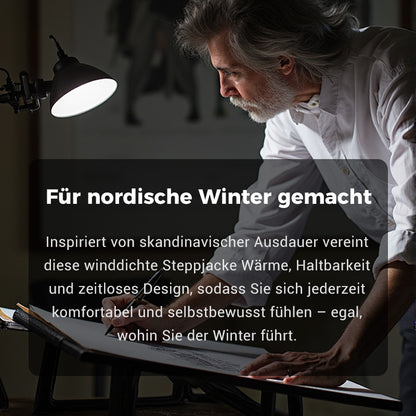 Gepolsterte Windjacke mit Kapuze für Herren