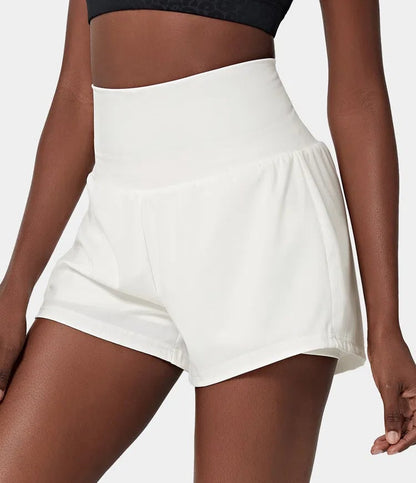 ✨️  2025 Hot Sale 49% OFF 🥰  2-in-1 Yoga Shorts mit hoher Taille und Seitentaschen