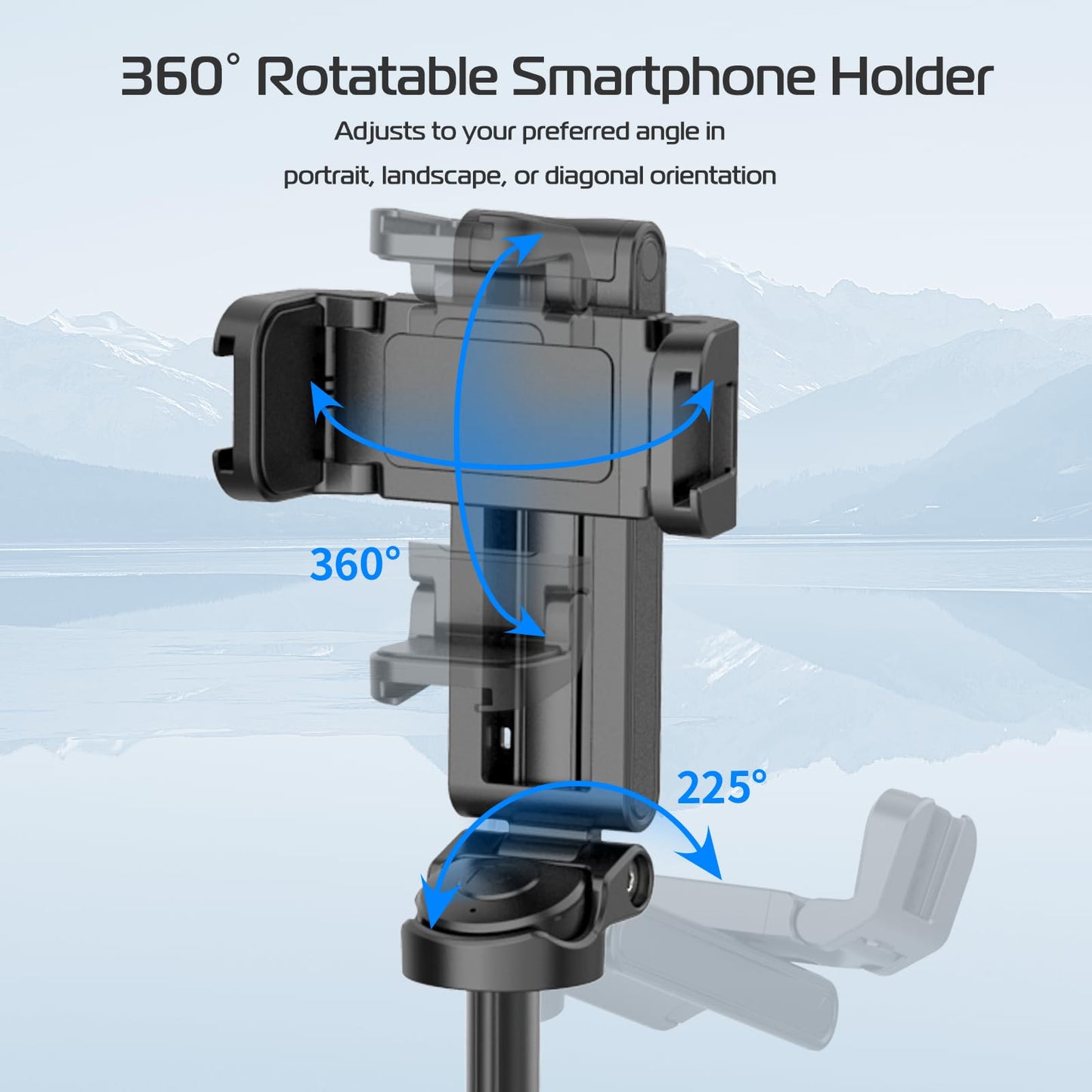 💥📱✨Ausziehbares Selfie Stick Stativ im Taschenformat mit abnehmbarer Fernbedienung