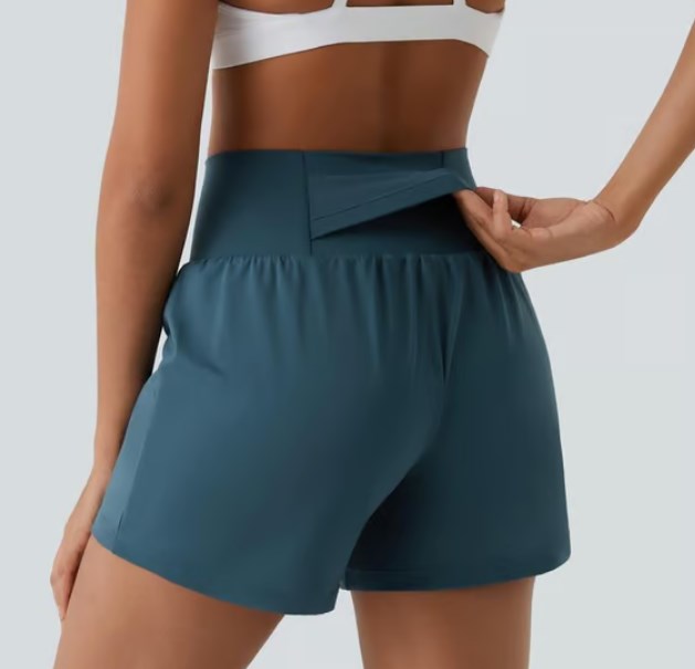 ✨️  2025 Hot Sale 49% OFF 🥰  2-in-1 Yoga Shorts mit hoher Taille und Seitentaschen