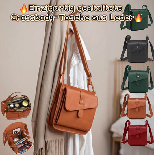 🔥Neue 2025 Bestseller - Jetzt mit 49% RABATT!🎁Einzigartig gestaltete Leder Crossbody Tasche👜
