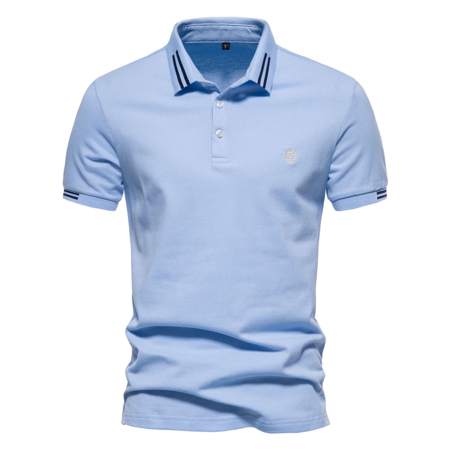 Klassisches Kurzarm-Golfshirt aus Baumwolle mit Revers für Herren