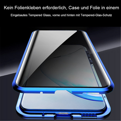 Anti-Peeping Magnetisches gehärtetes Glas doppelseitige Handyhülle für Samsung S25-21 Serie
