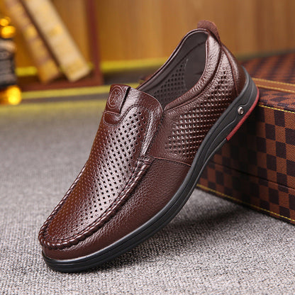 🔥Kostenlose Lieferung – DRESSYE Herren-Loafer aus echtem Leder mit weicher Innensohle. Lässige Business-Slip-On-Loafer