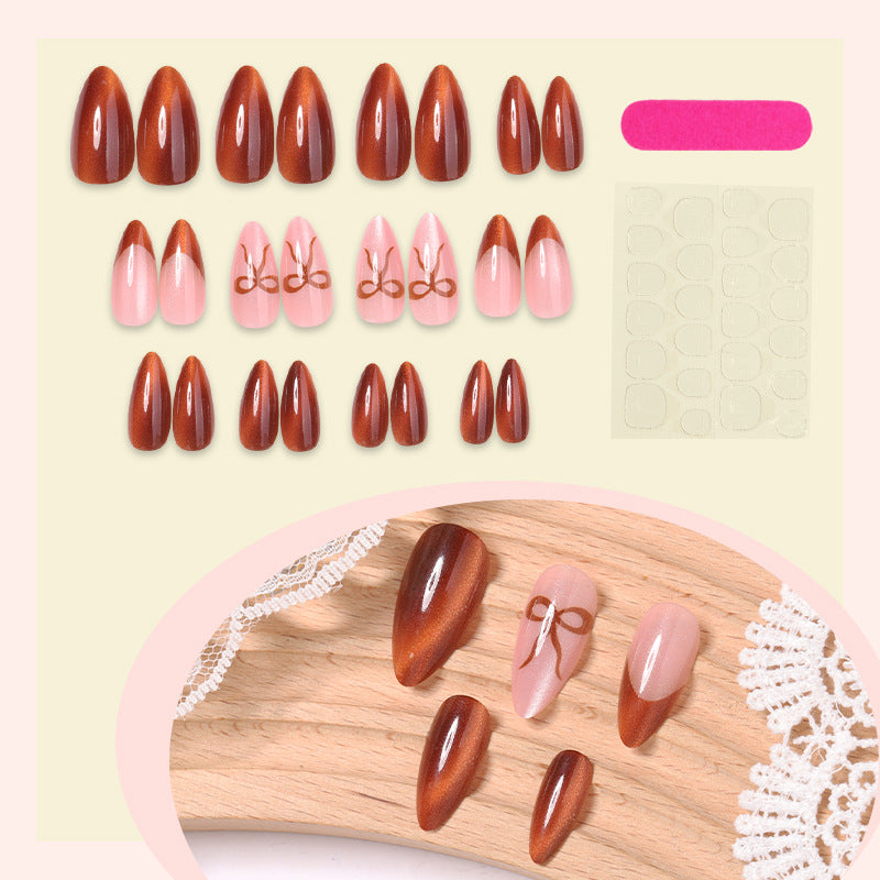 🎁Heißer Verkauf 49 % Rabatt🎄✨Handgefertigte Cat-Eye-Kunstnägel für Damen