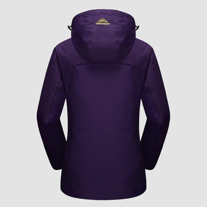 3-in-1 wasserdichter Wintermantel, mit Fleece gefüttert, zweiteiliger Anzug, Ski- und Wanderjacke mit Kapuze