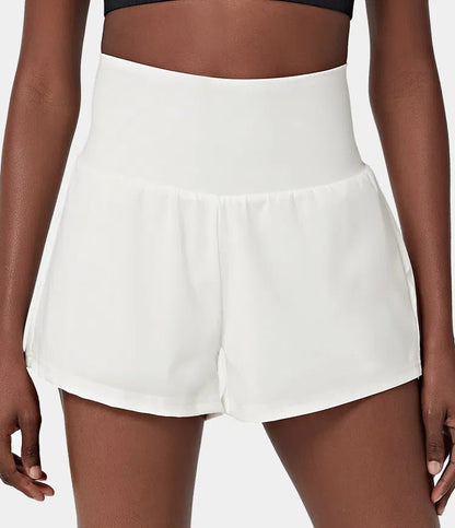 ✨️  2025 Hot Sale 49% OFF 🥰  2-in-1 Yoga Shorts mit hoher Taille und Seitentaschen