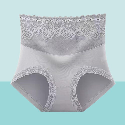 🎊Frühzeitiger Muttertagsverkauf- Kaufen Sie 1 und erhalten Sie 2 gratis🎊High-waist Spitzenhöschen mit Anti-Seitenleckage