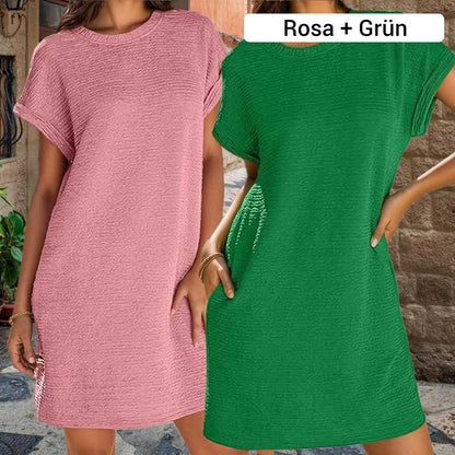 Locker geschnittenes Damenkleid mit Taschen