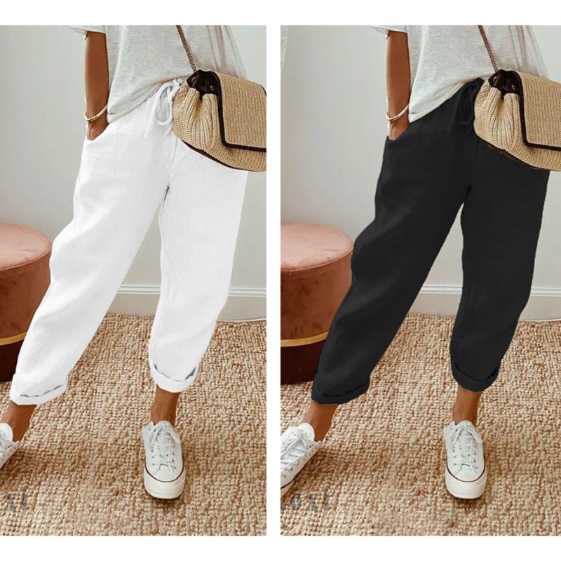 💕49% RABATT💕Lässige Baumwoll- und Leinenhosen für Damen