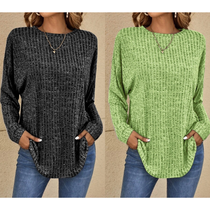 Klassischer lässiger langärmeliger Pullover(50% Rabatt)
