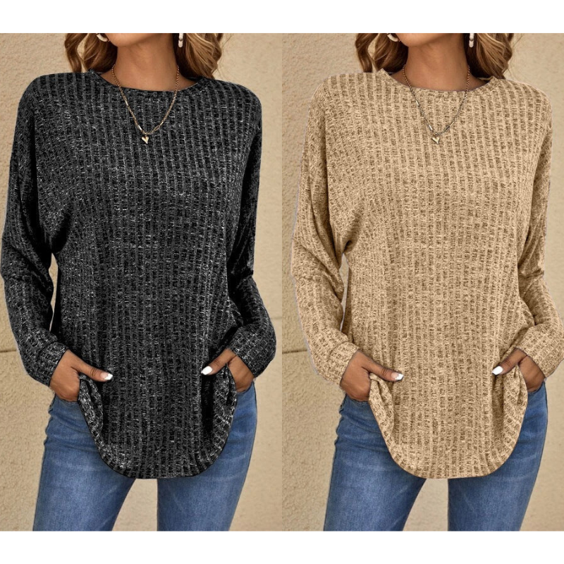 Klassischer lässiger langärmeliger Pullover(50% Rabatt)