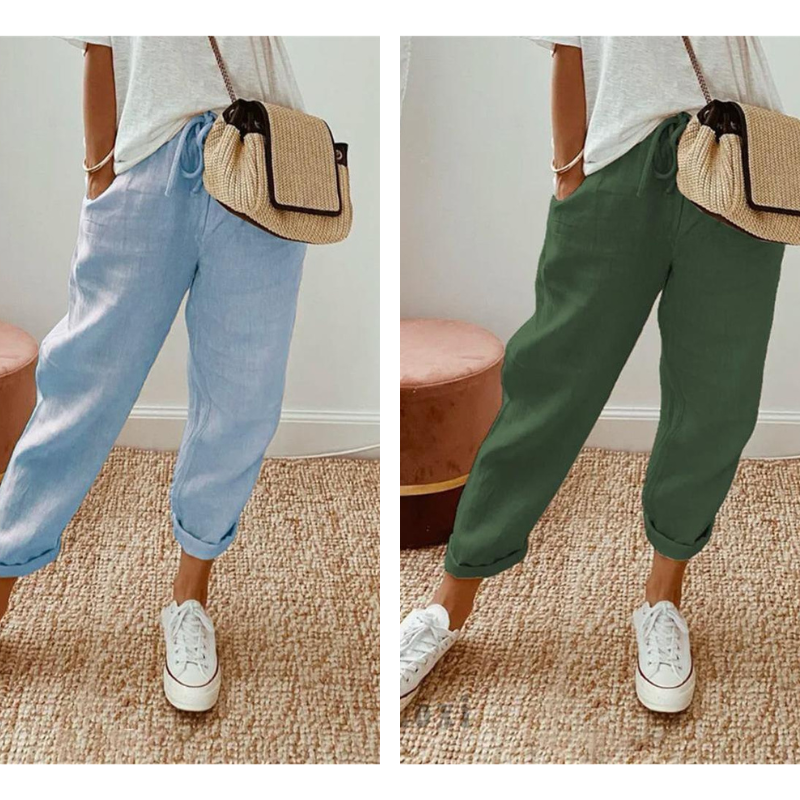💕49% RABATT💕Lässige Baumwoll- und Leinenhosen für Damen