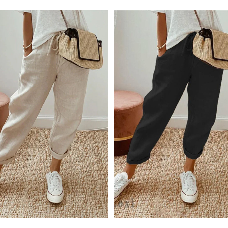 💕49% RABATT💕Lässige Baumwoll- und Leinenhosen für Damen