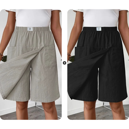 💃🔥 50% RABATT ⏰ Lässiger Wickelrock für Damen – elastischer Bund, bequem & feminin elegant ✨