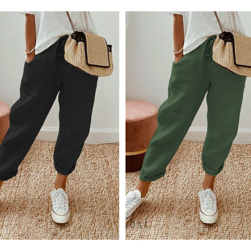 💕49% RABATT💕Lässige Baumwoll- und Leinenhosen für Damen