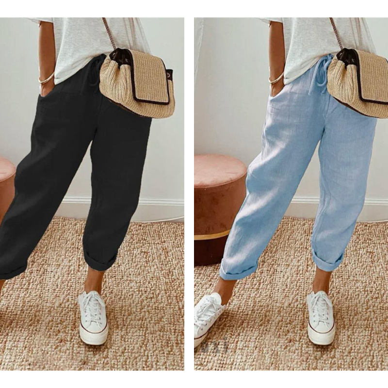 💕49% RABATT💕Lässige Baumwoll- und Leinenhosen für Damen