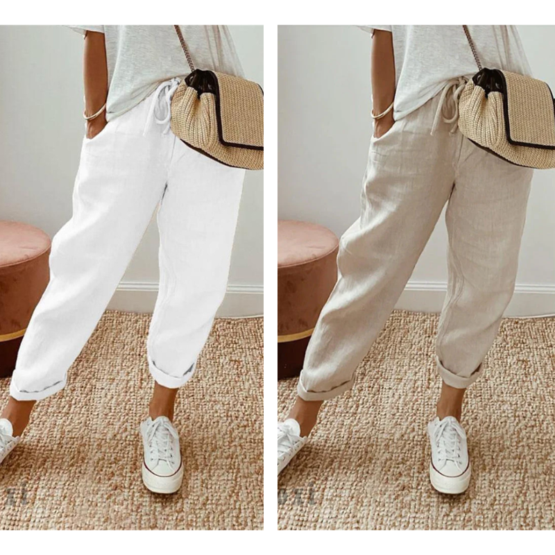 💕49% RABATT💕Lässige Baumwoll- und Leinenhosen für Damen