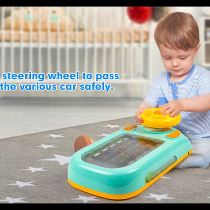 🚗 60% RABATT! 🎉 Neues Lenkrad-Spielzeug für kleine Autofahrer – Realistische Lichter & Geräusche, einfache Montage 🎄🎁📦