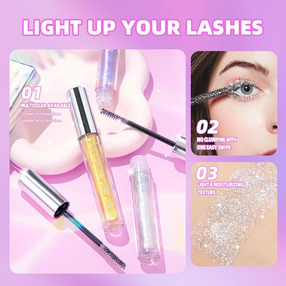 🔥💎KAUFEN SIE 1, BEKOMMEN SIE 1 GRATIS🌟 Wasserfeste Diamant-Glitzer-Mascara – langanhaltender Schwung, funkelnder Glanz, für bezaubernde Augen!