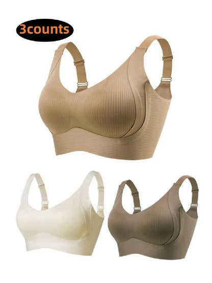 🎁Kaufen 2 Holen Sie sich 1 kostenlos💕Gerippter Push-up-BH für Frauen, verstellbar, kabellos💃