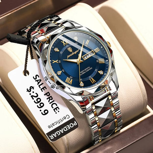 🎁2024-Weihnachten Hot Sale🎁Wasserdicht Top Marke Luxus Mann Armbanduhr mit leuchtenden