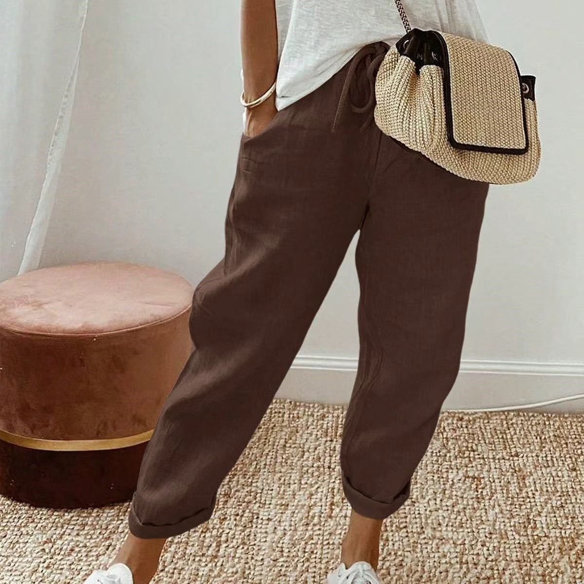 💕58% RABATT💕Lässige Baumwoll- und Leinenhosen für Damen