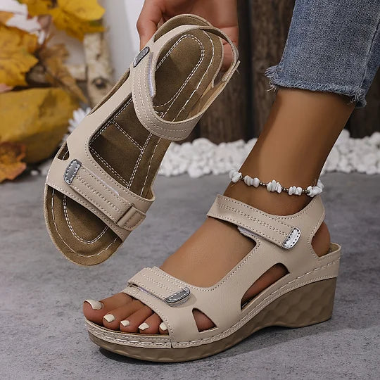 🔥 Letztes Angebot – 50 % Rabatt – Modische Sommersandalen für Damen mit Keilabsatz und orthopädische Sandalen