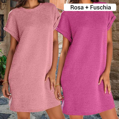 Locker geschnittenes Damenkleid mit Taschen