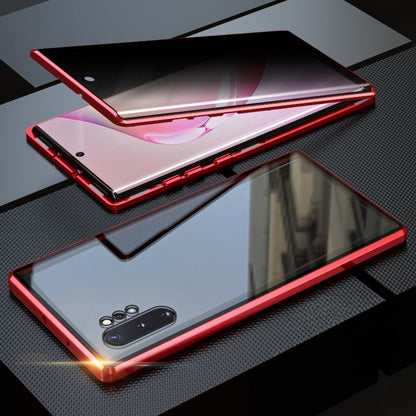 Anti-Peeping Magnetisches gehärtetes Glas doppelseitige Handyhülle für Samsung S25-21 Serie