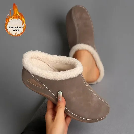 Bequeme Slipper für Damen mit Wollfutter