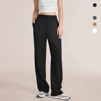 ✨🔥Die mühelos taillierte Hose mit weitem Bein💞