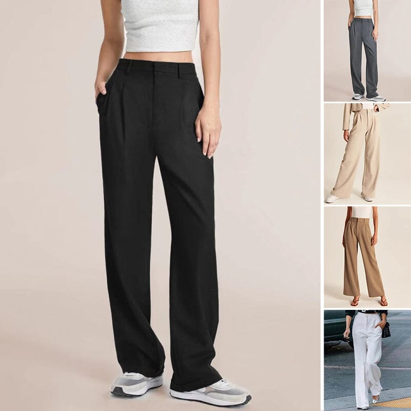 ✨🔥Die mühelos taillierte Hose mit weitem Bein💞