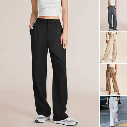 ✨🔥Die mühelos taillierte Hose mit weitem Bein💞
