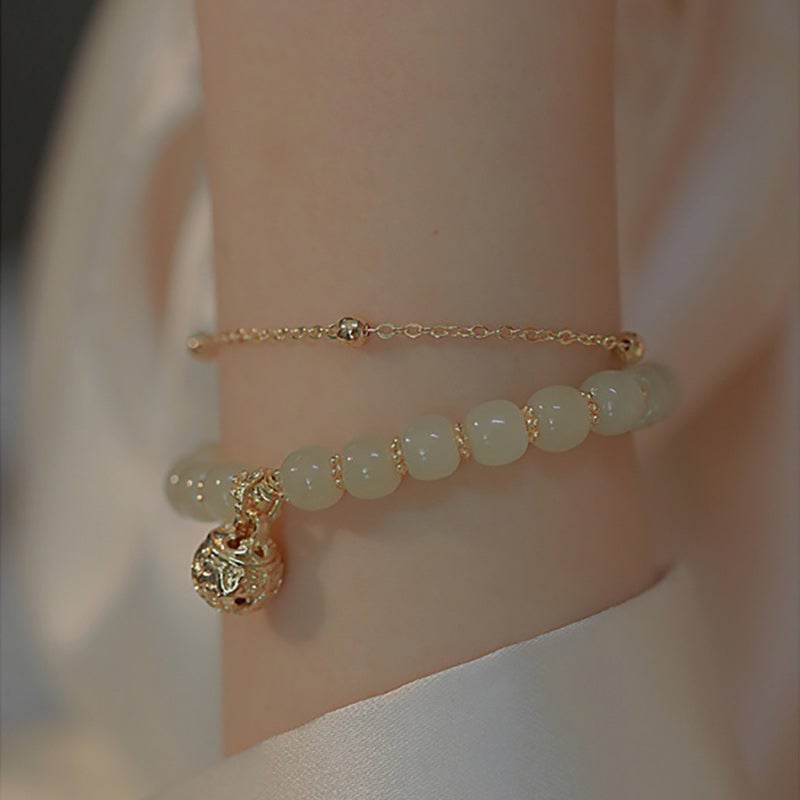 🎄🎁Ideales Geschenk - Elegantes Armband aus falscher Jade😍😍