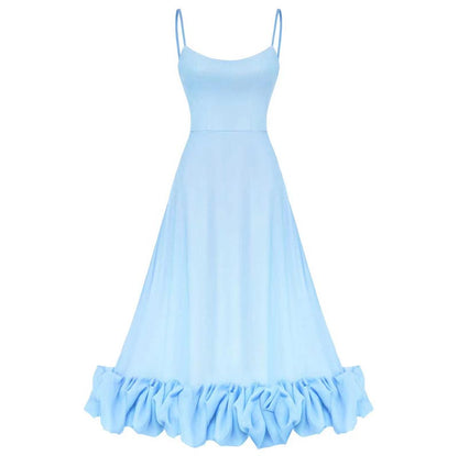 Modisches Halterkleid für Damen mit großem Swing-Saum und A-Linien-Schnitt