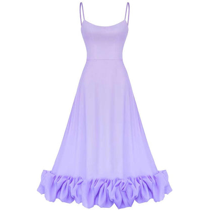 Modisches Halterkleid für Damen mit großem Swing-Saum und A-Linien-Schnitt