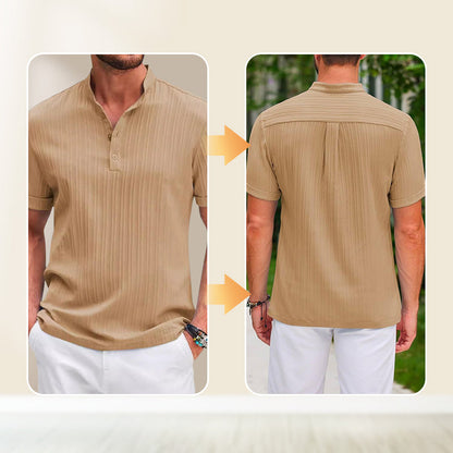 Lässiges, leichtes Henley-Shirt für Herren