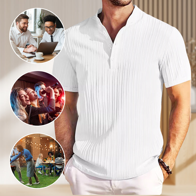 Lässiges, leichtes Henley-Shirt für Herren