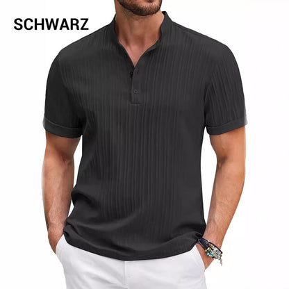 Lässiges, leichtes Henley-Shirt für Herren