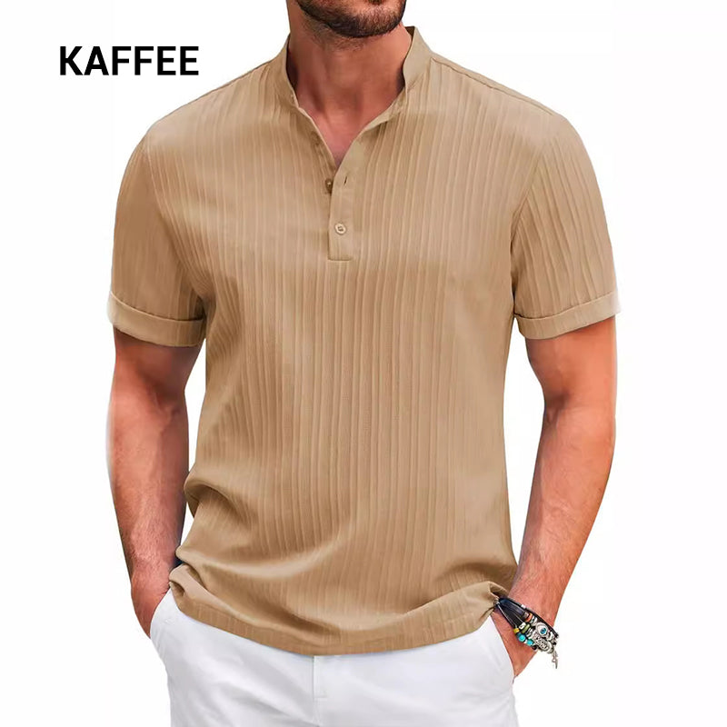 Lässiges, leichtes Henley-Shirt für Herren