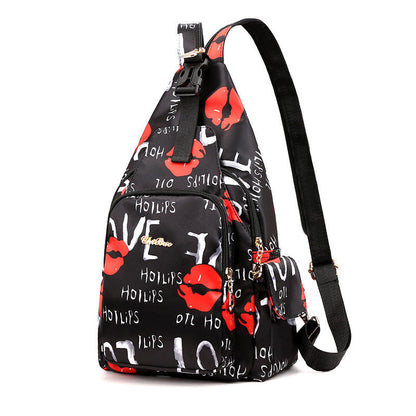 Multifunktionaler, bedruckter Rucksack, leicht und wasserfest
