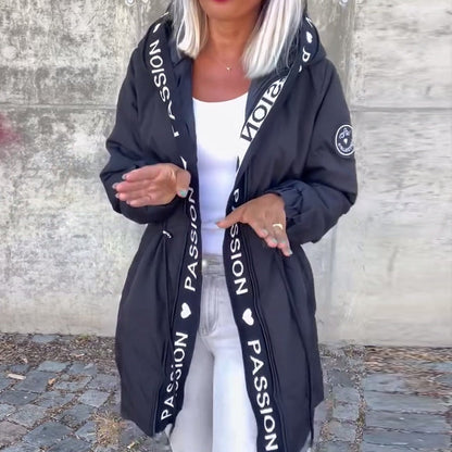 🎃Halloween-Aktion🔥Trendige Kapuzenjacke mit Kordelzug in der Taille für Damen