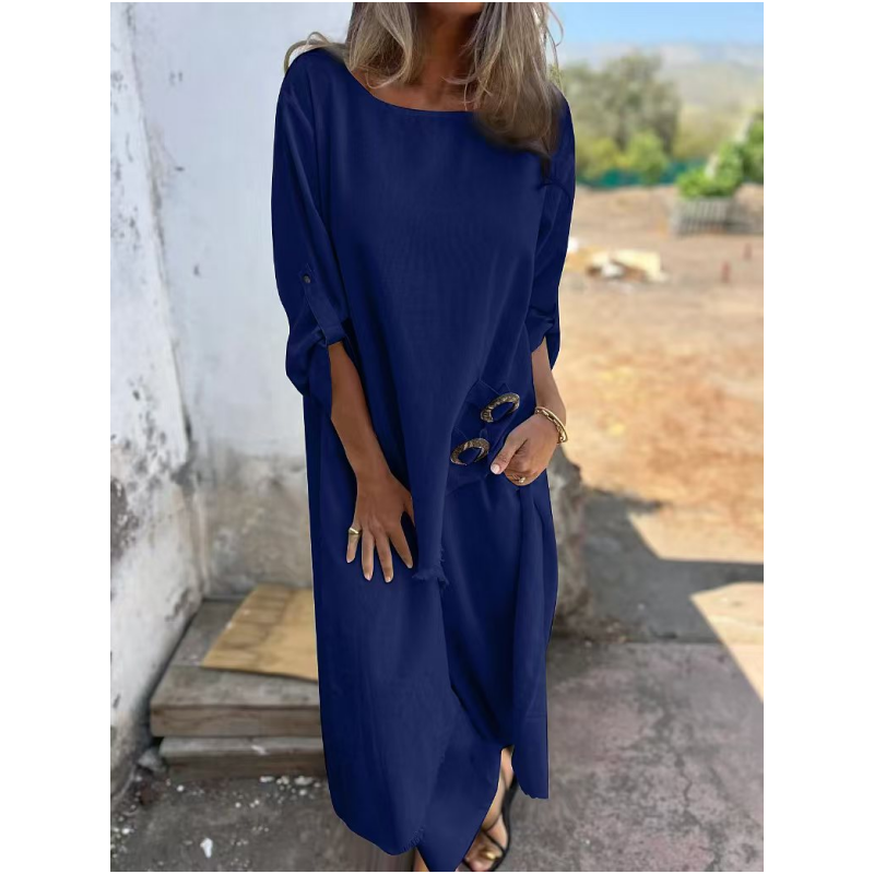 ⏰Zeitlich begrenzter Rabatt👗Unregelmäßiges Kleid und locker sitzende Hose für Damen, 2-teiliges Set